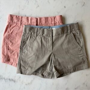 J. Crew Kahki 5” Chino Shorts, size 0